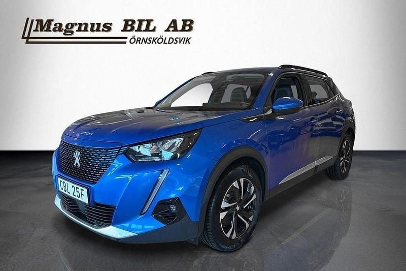 Begagnad Peugeot e-2008 Allure 100 kW (136 HK) 2021 Blå SUV