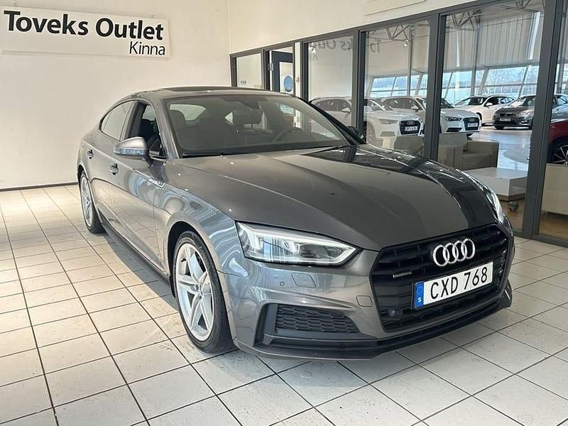 Begagnad Audi A5 Sportback S-Line 256 HK (188 kW) 2018 Grå Halvkombi