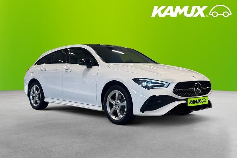 Vit Begagnad 2025 Mercedes CLA250e Shooting Brake AMG Kombi | 423 700 kr (Lite dyr) - Bild 1/3