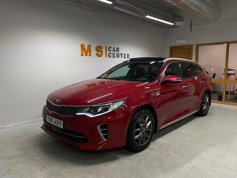 Röd Begagnad 2016 Kia Optima GT-Line Kombi | 127 800 kr (Marknadspris) - Bild 1/4