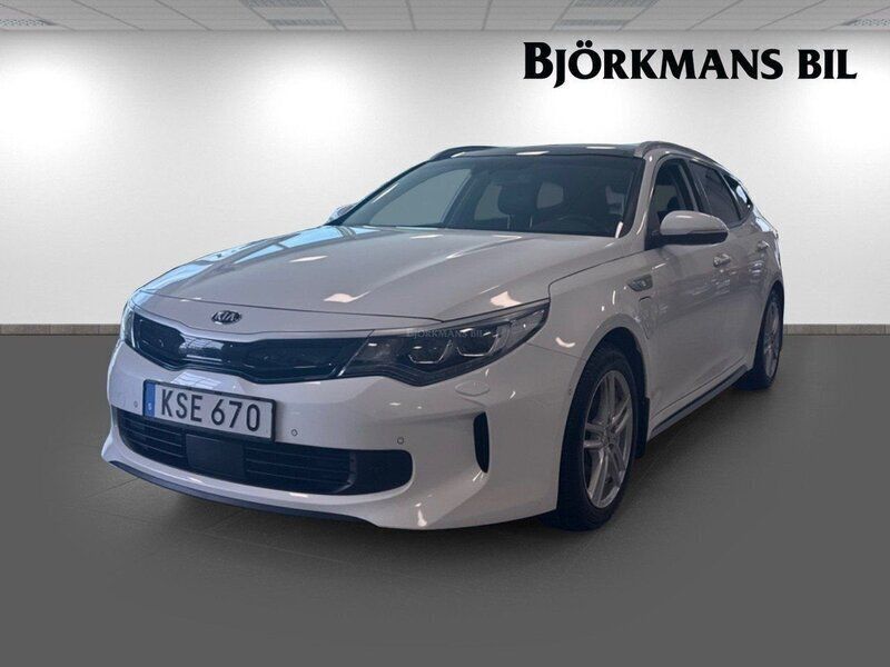 Vit Begagnad 2018 Kia Optima Hybrid 2 Sedan | 199 000 kr (Marknadspris) - Bild 1/4