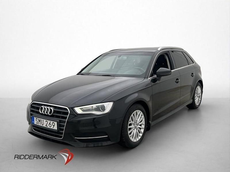 Begagnad Audi A3 Attraction 110 HK (80 kW) 2015 Svart Halvkombi