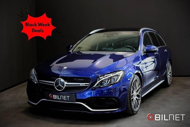 Blå Begagnad 2017 Mercedes C63S AMG AMG Kombi | 539 900 kr (Bra pris) - Bild 1/4