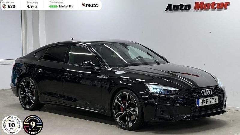 Svart Begagnad 2021 Audi A5 Sportback S-Line Halvkombi | 349 900 kr (Lite dyr) - Bild 1/4