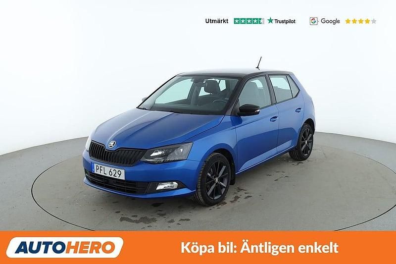 Blå Begagnad 2017 Skoda Fabia Style Halvkombi | 90 000 kr (Marknadspris) - Bild 1/4