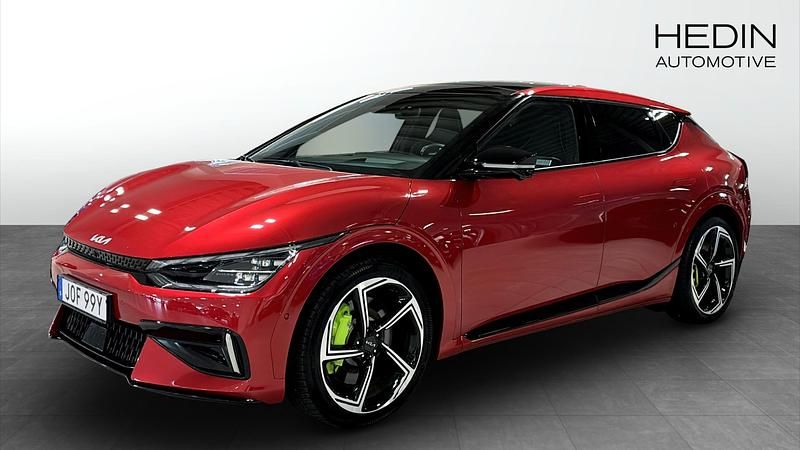 Röd (red) Begagnad 2023 Kia EV6 4 SUV | 549 900 kr - Bild 1/4