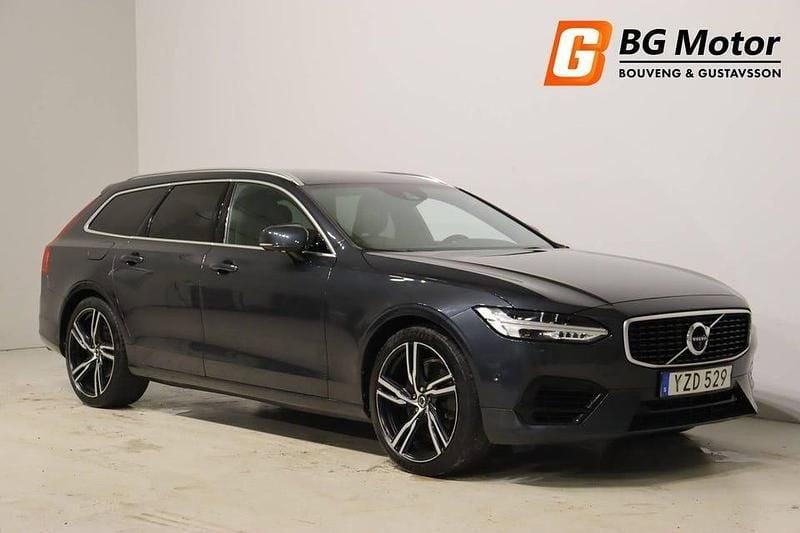 Grå Begagnad 2018 Volvo V90 R-Design Kombi | 344 800 kr (Dyr) - Bild 1/4