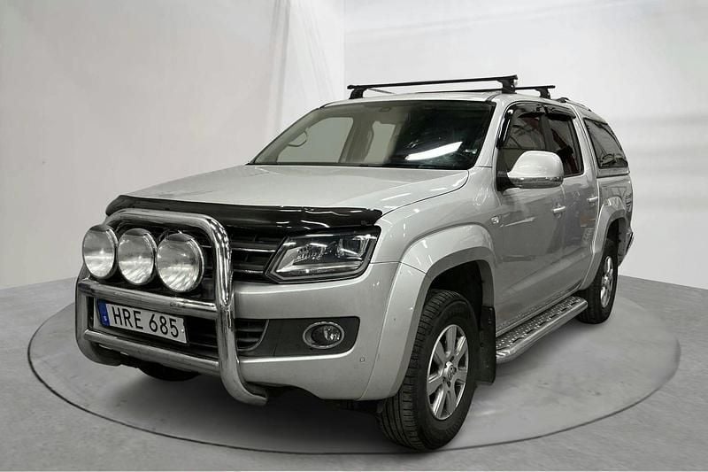 Silver Begagnad 2015 VW Amarok Highline Pickup | 151 000 kr (Superpris) - Bild 1/4