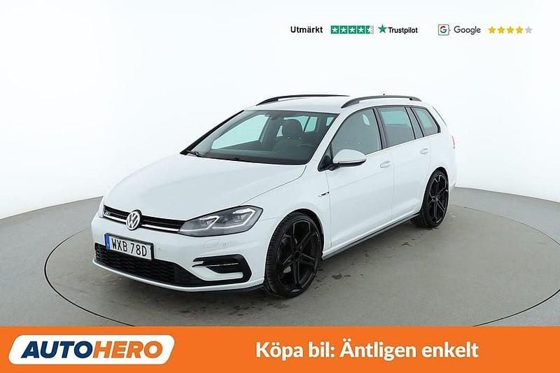 Vit Begagnad 2019 VW Golf VIII R-line Kombi | 179 000 kr (Marknadspris) - Bild 1/4