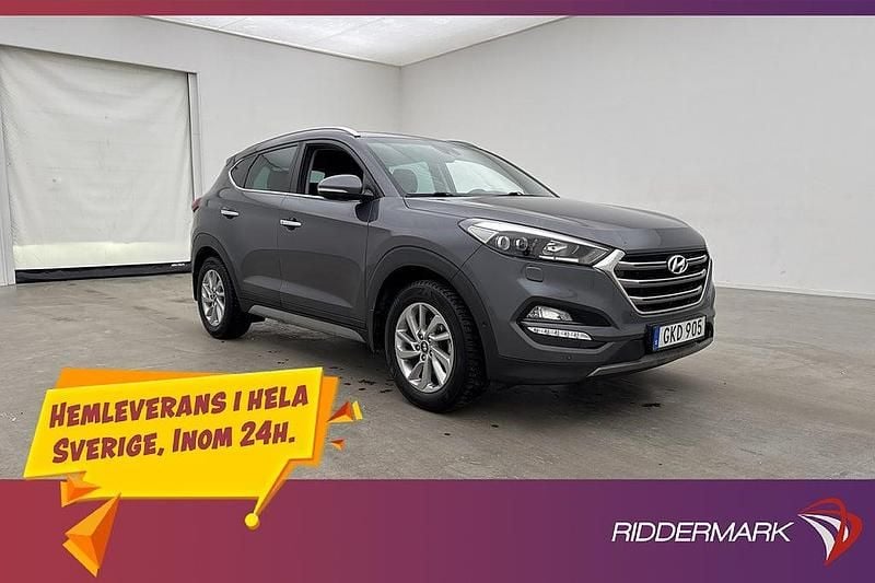 Mörkgrå Begagnad 2018 Hyundai Tucson SUV | 184 800 kr (Marknadspris) - Bild 1/3