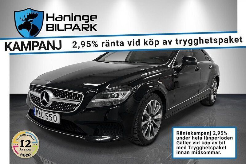 Svart Begagnad 2016 Mercedes CLS220 Sportkupé | 219 900 kr - Bild 1/2