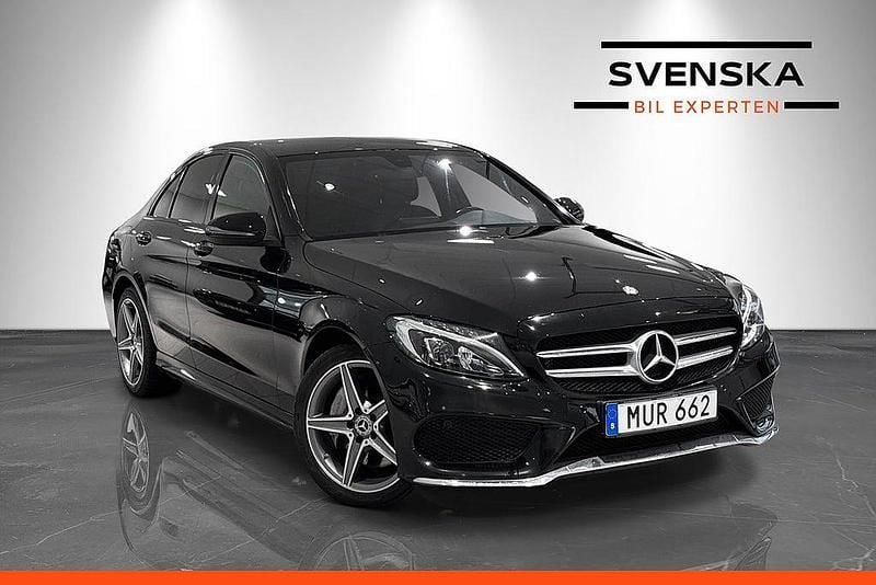 Svart Begagnad 2015 Mercedes C250 AMG line Sedan | 209 900 kr (Marknadspris) - Bild 1/4