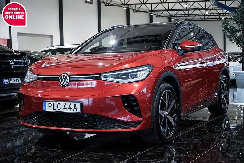 Röd Begagnad 2022 VW ID.4 GTX SUV | 324 500 kr (Superpris) - Bild 1/4