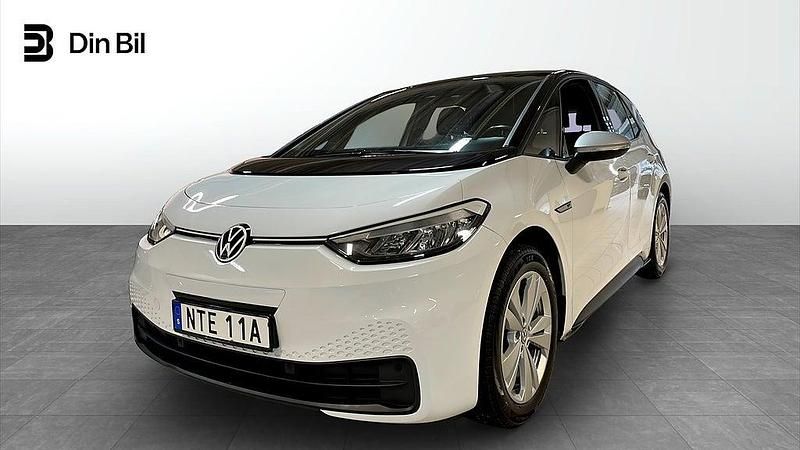 Vit Begagnad 2020 VW ID.3 Pro Halvkombi | 239 900 kr (Marknadspris) - Bild 1/4
