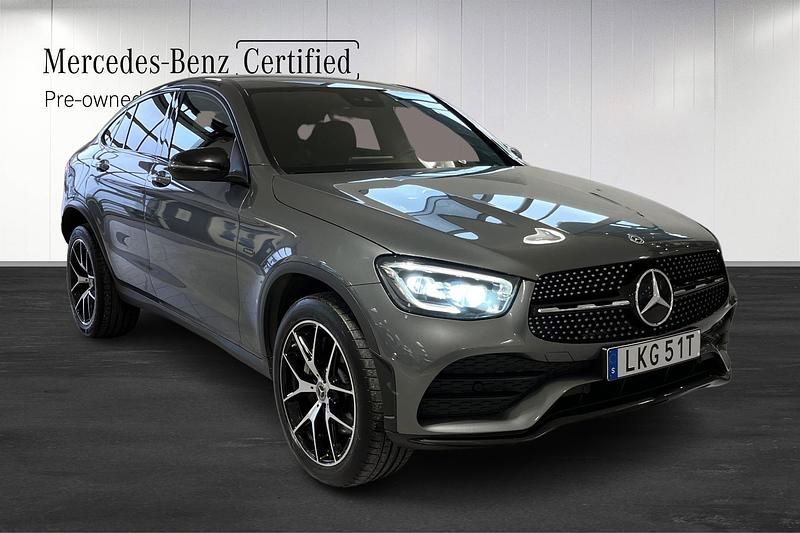 Begagnad Mercedes GLC300e 2021 Grå Sportkupé
