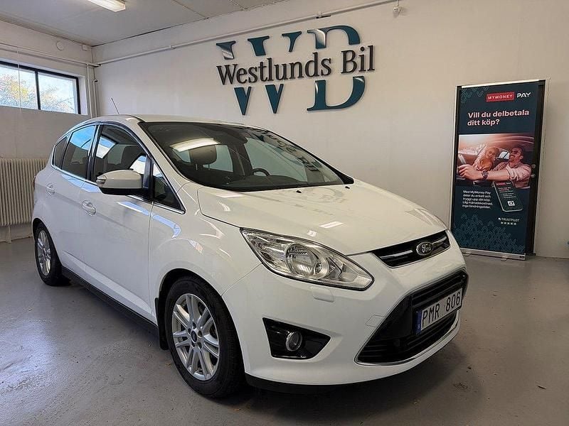 Vit Begagnad 2013 Ford C-MAX Titanium Minibuss | 69 900 kr (Marknadspris) - Bild 1/4