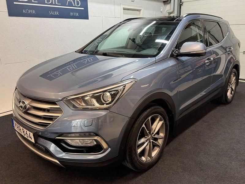 Begagnad Hyundai Santa Fe 200 HK (147 kW) 2017 Ljusblå (blå) SUV
