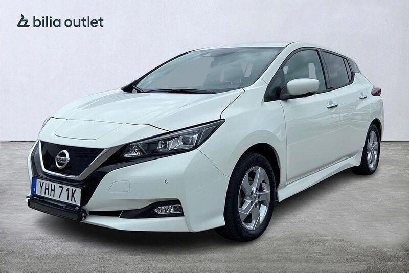 Vit Begagnad 2021 Nissan Leaf 360º Halvkombi | 144 900 kr (Bra pris) - Bild 1/3