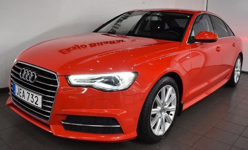 Röd Begagnad 2016 Audi A6 Ambition Sedan | 190 000 kr (Marknadspris) - Bild 1/4
