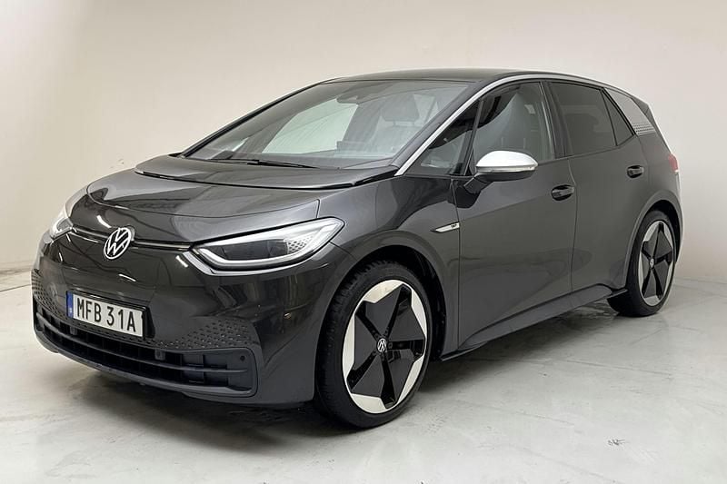Mörkgrå Begagnad 2021 VW ID.3 Edition Halvkombi | 205 000 kr (Superpris) - Bild 1/4