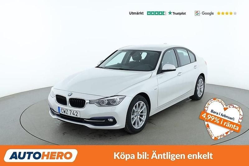Begagnad BMW 318 Sport Line 151 HK (111 kW) 2016 Vit Sedan