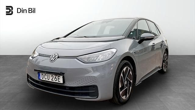 Grå Begagnad 2020 VW ID.3 Pro Halvkombi | 219 900 kr (Marknadspris) - Bild 1/4
