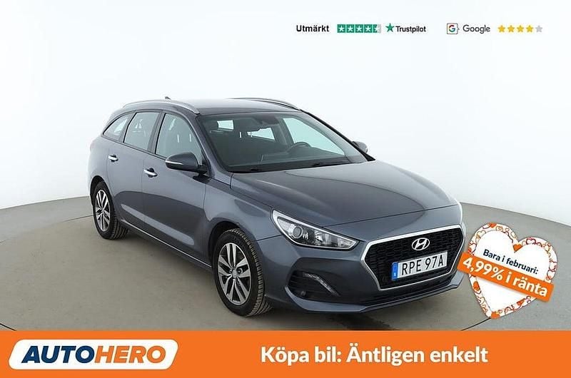 Begagnad Hyundai i30 Trend 141 HK (103 kW) 2018 Mörkgrå Kombi