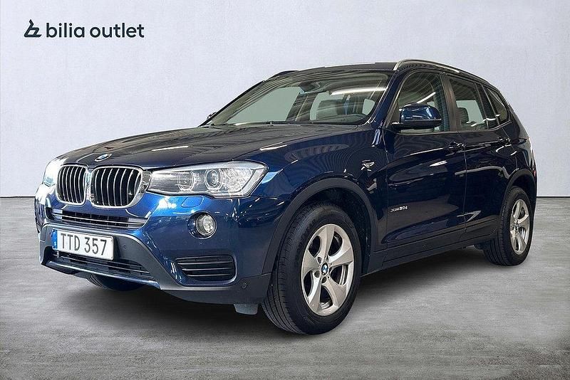 Blå Begagnad 2015 BMW X3 SUV | 184 900 kr (Marknadspris) - Bild 1/4