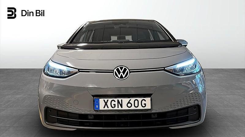 Begagnad VW ID.3 Pro Performance 150 kW (204 HK) 2020 Grå Halvkombi