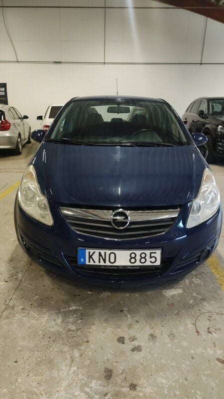 Blå Begagnad 2009 Opel Corsa Halvkombi | 49 000 kr (Marknadspris) - Bild 1/4