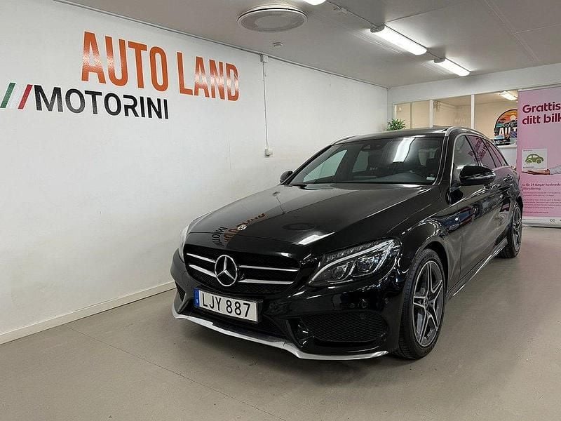 Svart Begagnad 2017 Mercedes C200 AMG line Kombi | 184 900 kr (Marknadspris) - Bild 1/4
