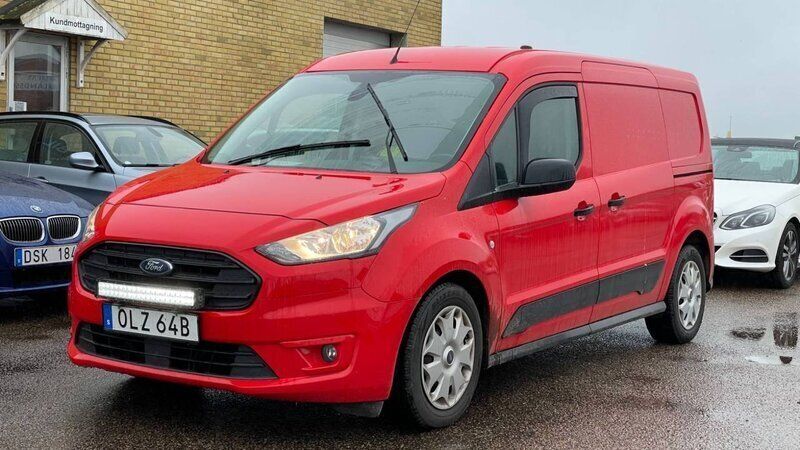 Röd Begagnad 2020 Ford Transit Van | 209 500 kr (Marknadspris) - Bild 1/4
