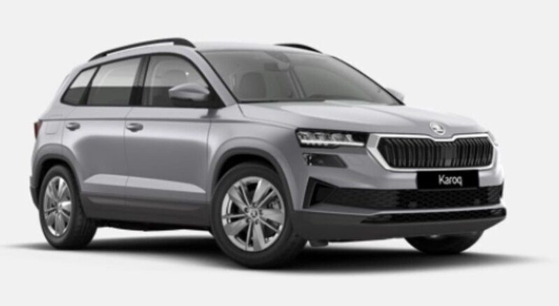 Silver Ny 2025 Skoda Karoq Selection SUV | 360 900 kr (Marknadspris) - Bild 1/2