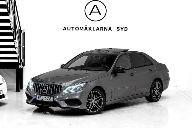 Grå Begagnad 2016 Mercedes E220 Avantgarde Sedan | 189 900 kr (Marknadspris) - Bild 1/4