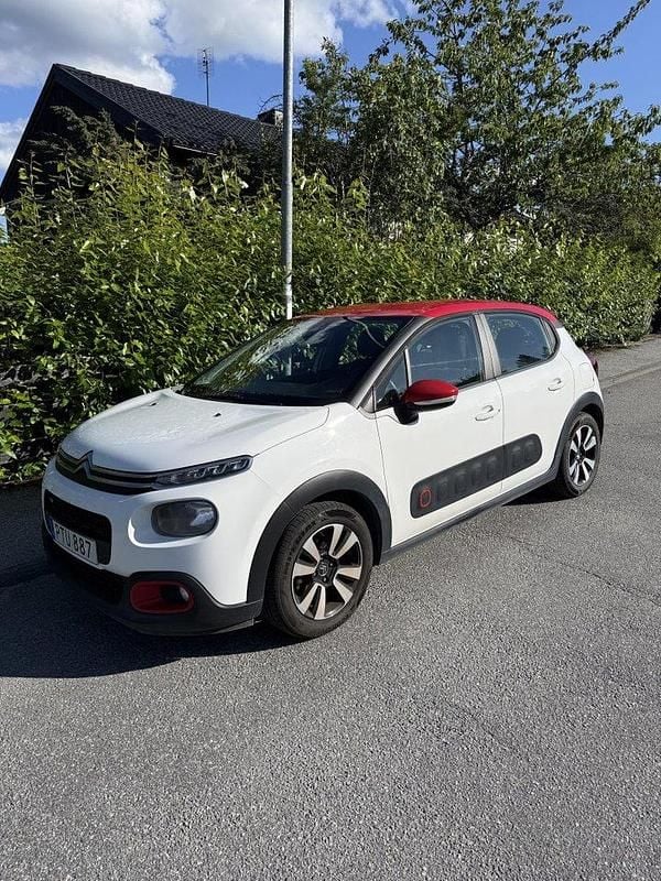 Vit Begagnad 2017 Citroën C3 Halvkombi | 75 000 kr (Marknadspris) - Bild 1/4