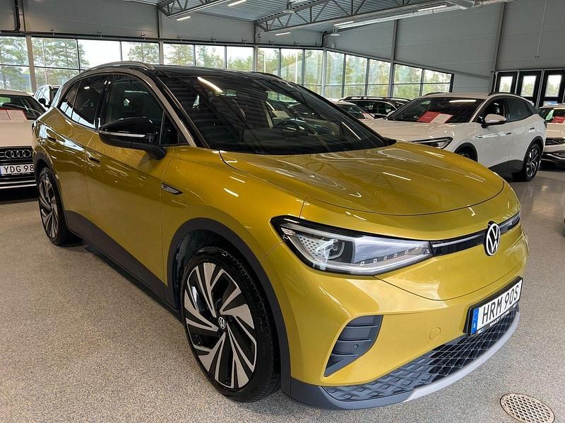 Gul Begagnad 2021 VW ID.4 Pro Performance SUV | 289 900 kr (Superpris) - Bild 1/4
