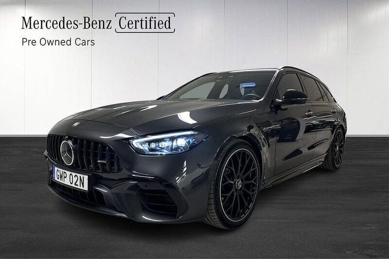 Grå Begagnad 2024 Mercedes C63 S E Performance AMG Kombi | 949 900 kr - Bild 1/4