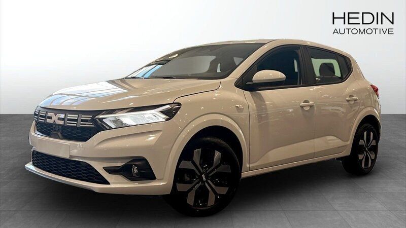 Vit (white) Ny 2025 Dacia Sandero Expression Halvkombi | 219 900 kr (Marknadspris) - Bild 1/4