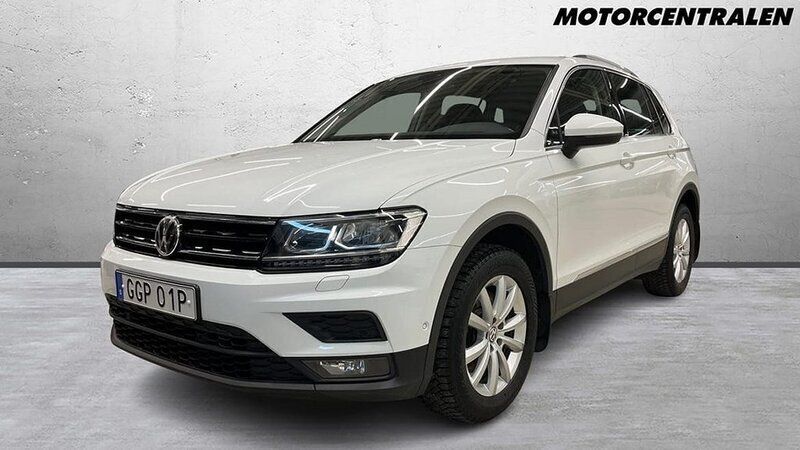 Vit Begagnad 2019 VW Tiguan SUV | 259 000 kr (Marknadspris) - Bild 1/4