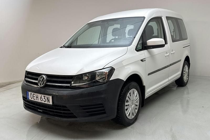 Vit Begagnad 2020 VW Caddy Minibuss | 169 000 kr (Superpris) - Bild 1/4