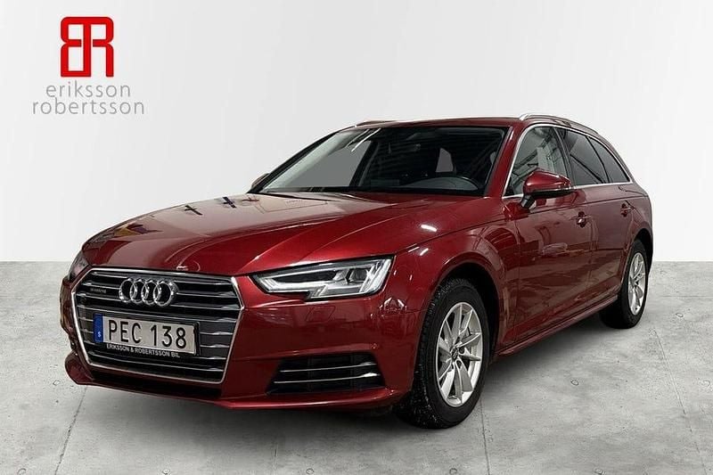 Begagnad Audi A4 190 HK (139 kW) 2017 Röd Kombi