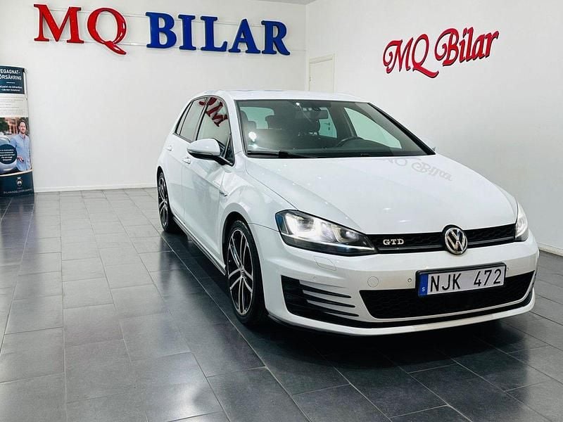 Vit Begagnad 2013 VW Golf VII GTD Halvkombi | 159 900 kr (Dyr) - Bild 1/4