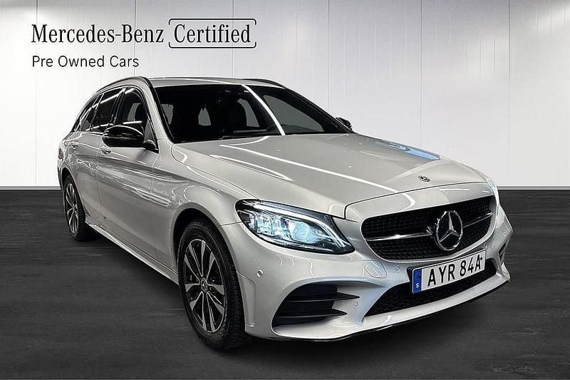 Begagnad Mercedes C220 Night 194 HK (142 kW) 2020 Silver Kombi
