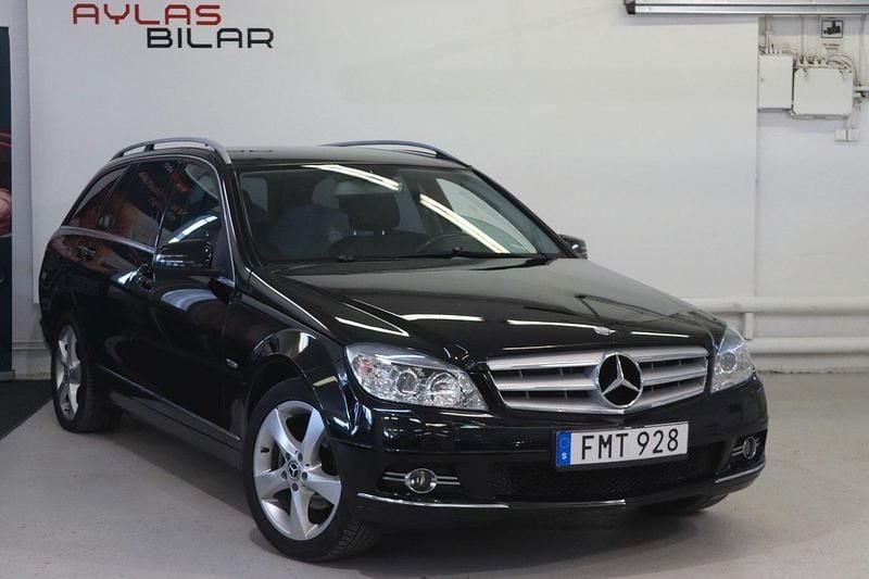 Svart Begagnad 2009 Mercedes C180 Avantgarde Kombi | 69 900 kr (Marknadspris) - Bild 1/4