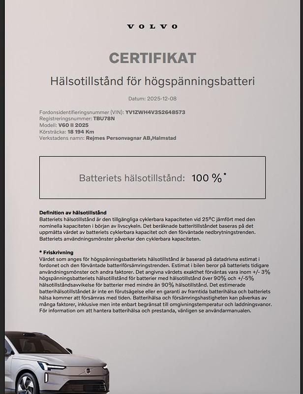 Begagnad Volvo V60 Ultra 349 HK (256 kW) 2024 Svart Kombi