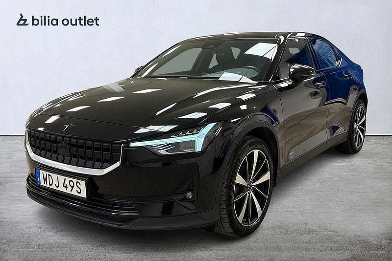 Svart Begagnad 2021 Polestar 2 Plus Sedan | 299 000 kr (Marknadspris) - Bild 1/4