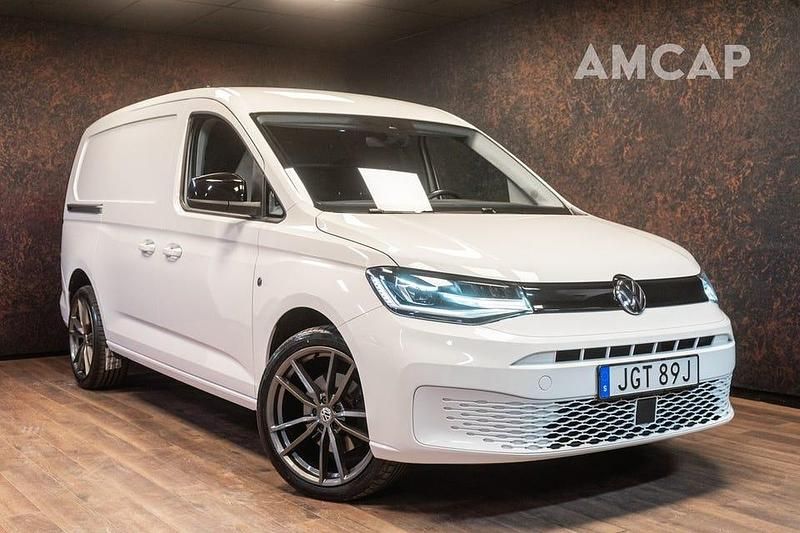 Vit Begagnad 2021 VW Caddy Maxi Minibuss | 299 500 kr - Bild 1/4