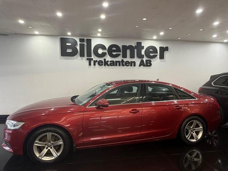 Begagnad Audi A6 Proline 204 HK (150 kW) 2013 Röd Sedan