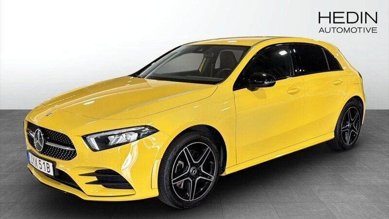 Gul (yellow) Begagnad 2022 Mercedes E250 AMG Kombi | 319 900 kr (Marknadspris) - Bild 1/4