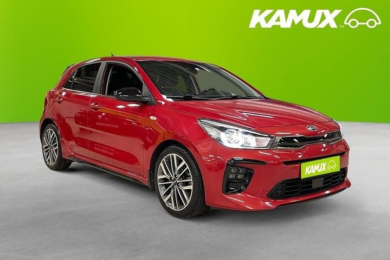 Begagnad Kia Rio 120 HK (88 kW) 2020 Röd Halvkombi